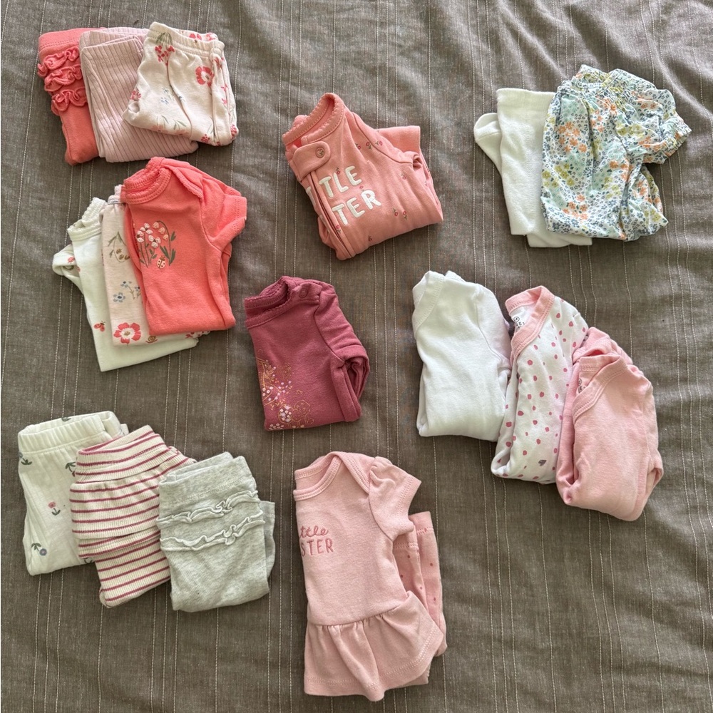 Large Assorted Baby Girl Newborn Bundle